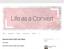 Tablet Screenshot of lifeasaconvert.com